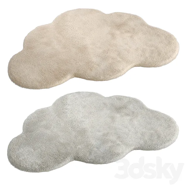 Carpet Mouflette La Redoute 3D Model Carpet Mouflette La Redoute 3D Model
