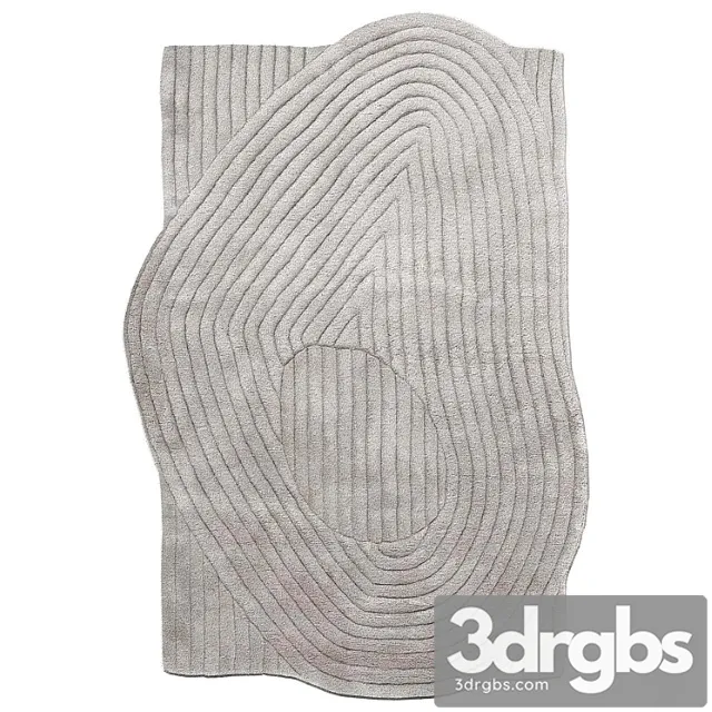 Carpet Niwa Hand Carved Rug 3D Model Download