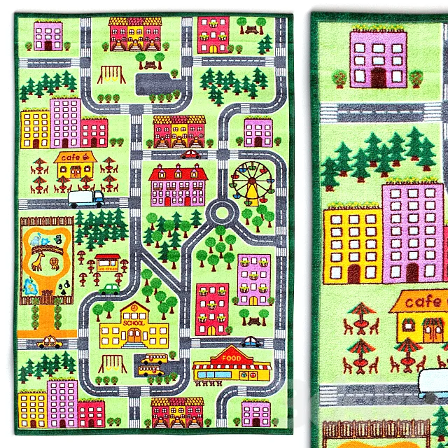 Carpet nuLOOM City Neighborhood Rug 3DModel Carpet nuLOOM City Neighborhood Rug 3DModel