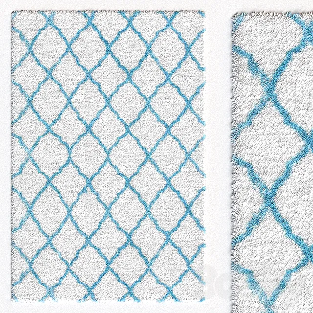 Carpet nuLOOM Nelda Trellis Kids Shag Rug 3DModel Carpet nuLOOM Nelda Trellis Kids Shag Rug 3DModel