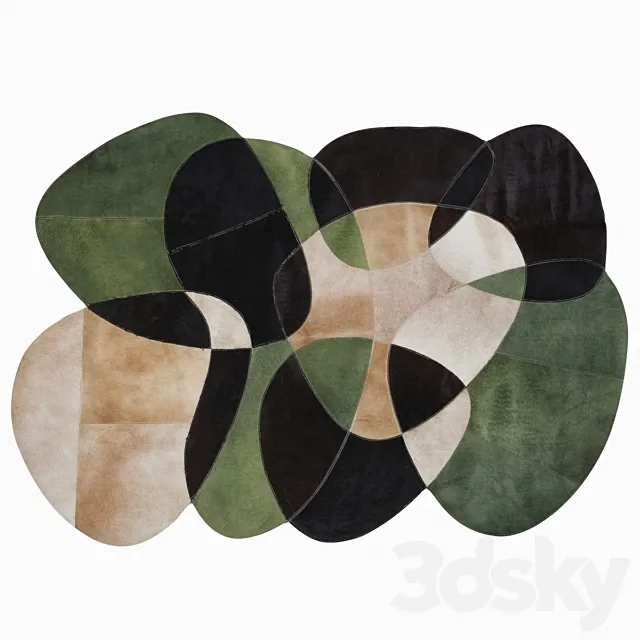 Carpet Ovado Colore by Kare design 3DModel Carpet Ovado Colore by Kare design 3DModel