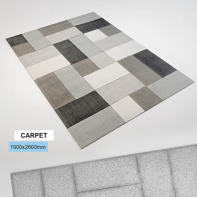 Carpet p 3D Model Carpet p 3D Model