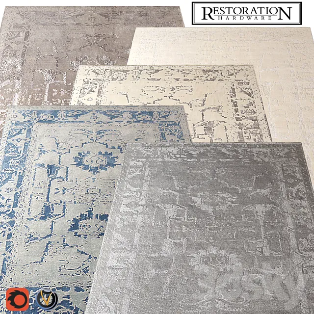Carpet Restoration Hardware (Arte) 2440?3050 (5 colors) 3DModel Carpet Restoration Hardware (Arte) 2440?3050 (5 colors) 3DModel