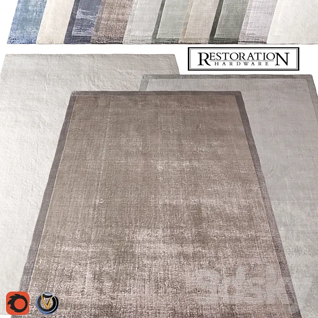 Carpet Restoration Hardware (Marca) 1830х2750 (10 colors) 3D Model Carpet Restoration Hardware (Marca) 1830х2750 (10 colors) 3D Model