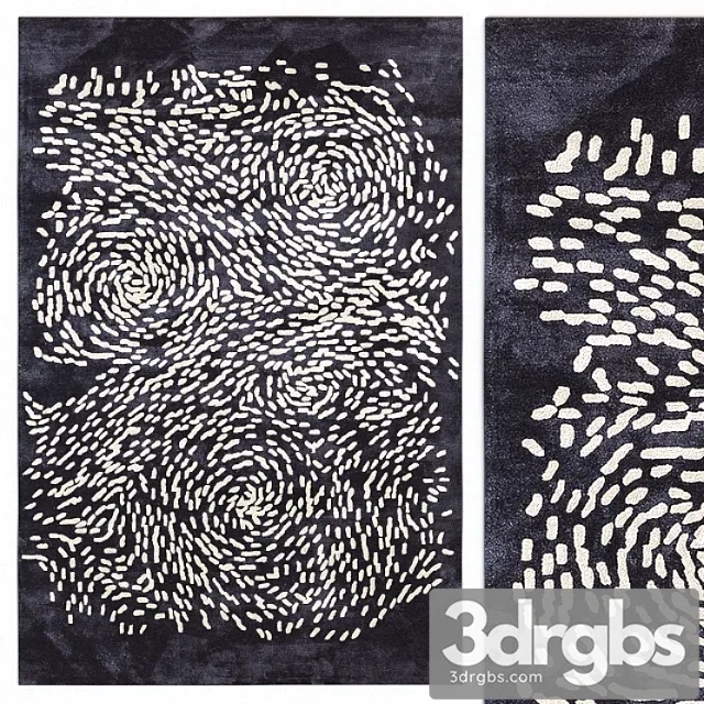 Carpet Roche Bobois Vincent Rug 3D Model Download