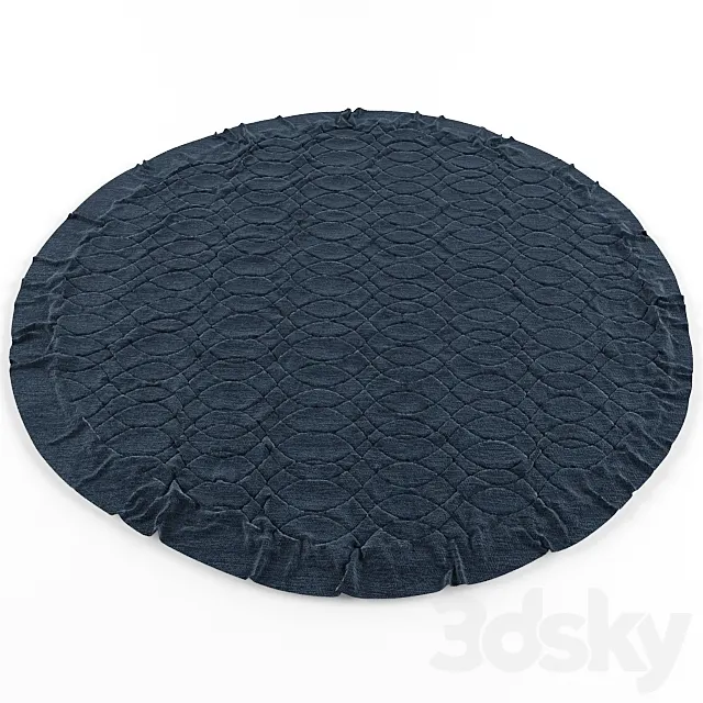 carpet round 3D Model carpet round 3D Model