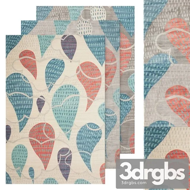 Carpet rugvista set happy rain 3D Model Download