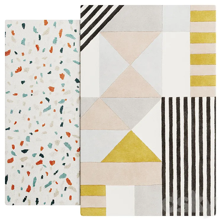 Carpet set 011 3D Model Free Download