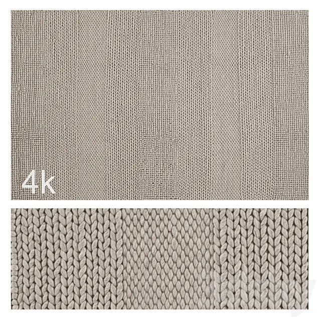 Carpet set 04 – Wool Rug Beads – 2 types _ 4K 3D Model