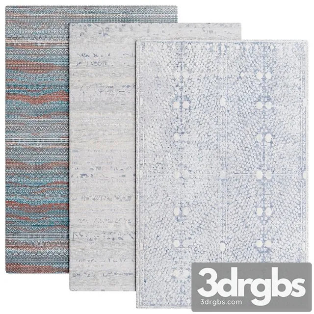 Carpet Set 058 3D Model Download