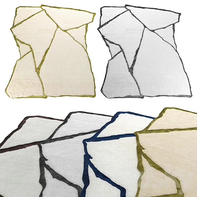 Carpet set 4 in 1 CERAMIC 3D Model Carpet set 4 in 1 CERAMIC 3D Model