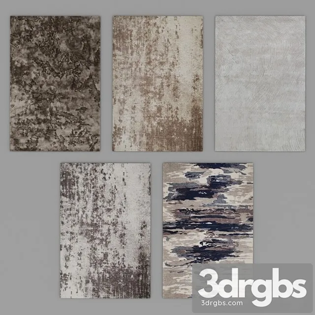 Carpet Set 54 2 3D Model Download