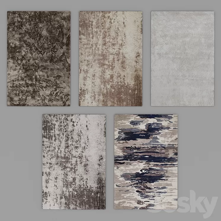 Carpet Set 54 3D Model Carpet Set 54 3D Model