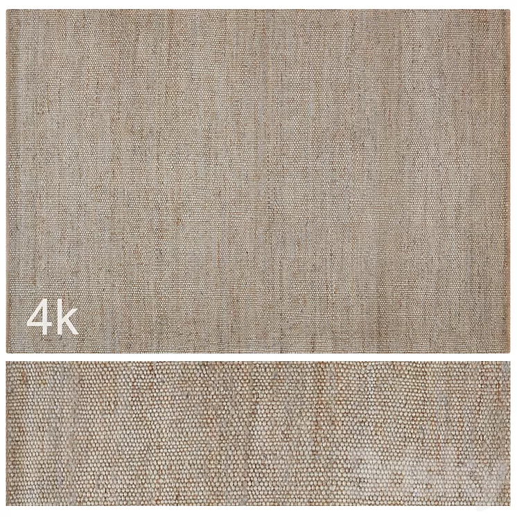 Carpet set 56 – Braided Jute \/ 4K 3D Model Free Download