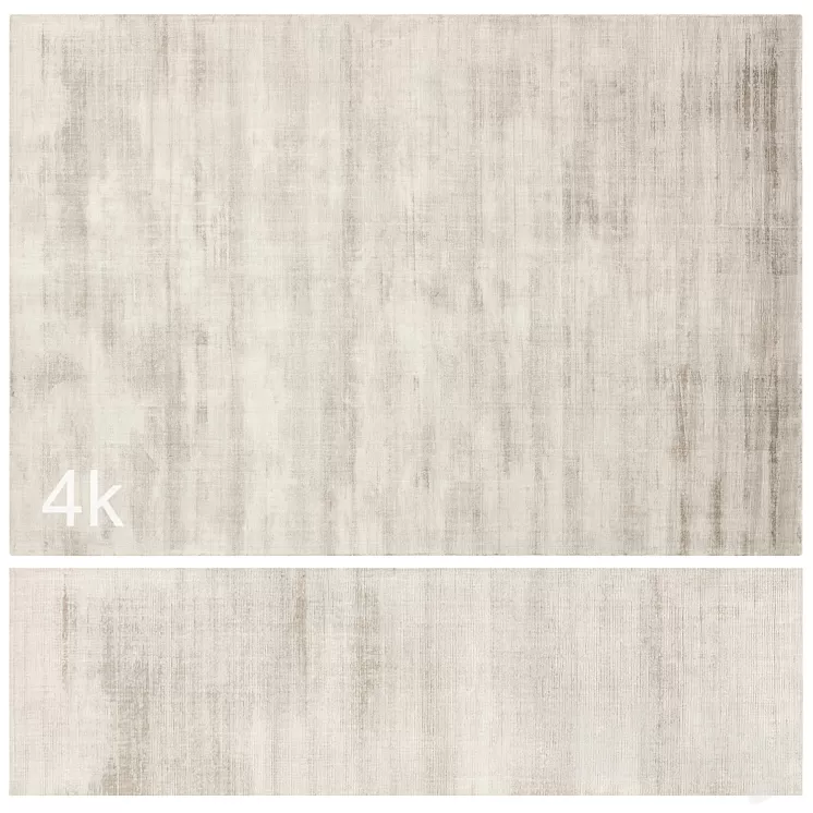 Carpet set 79 – Beige Plain Wool Rug\/ 4K 3D Model Free Download