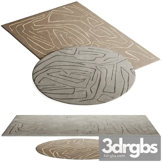 Carpet Set From Corner Design 3D Model Download