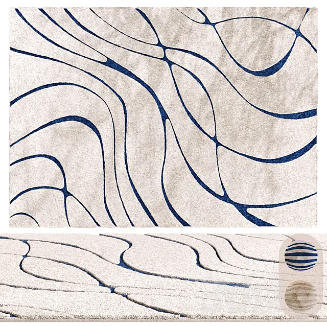 Carpet Shag Florida 471 Rug by Safavieh (2 colors) 3D Model Carpet Shag Florida 471 Rug by Safavieh (2 colors) 3D Model