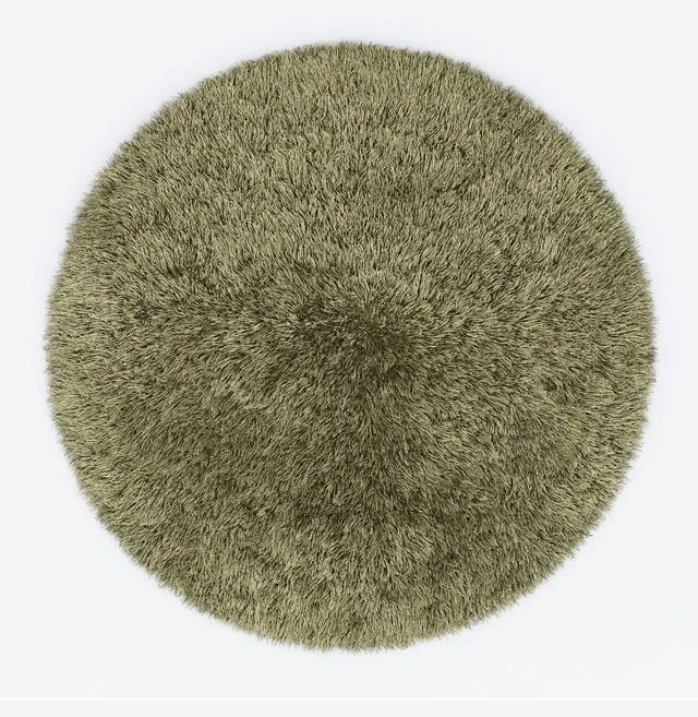 Carpet Snow H265-beige round 3D Model