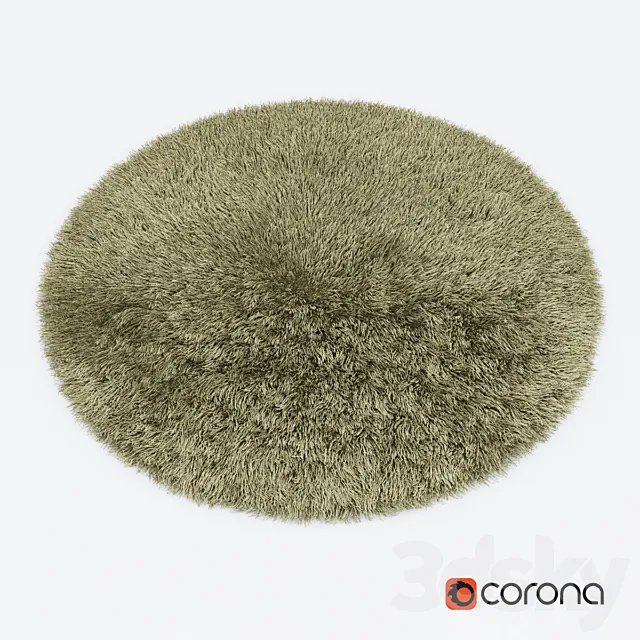 Carpet Snow H265-beige round 3DModel