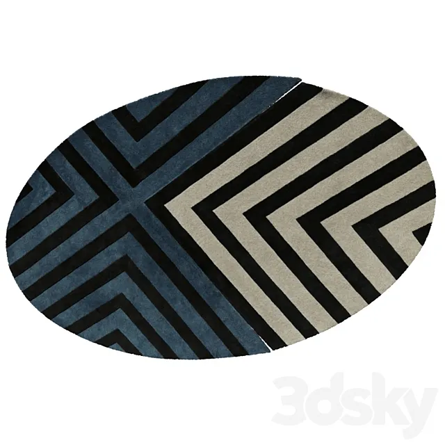 Carpet SOL Y SOMBRA by Roche Bobois 3D Model Carpet SOL Y SOMBRA by Roche Bobois 3D Model