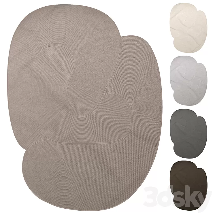 Carpet Souda Riff braided 3D Model Free Download