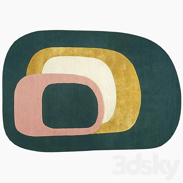 Carpet SPIRIT by Toulemonde_Bochart 3DModel Carpet SPIRIT by Toulemonde_Bochart 3DModel