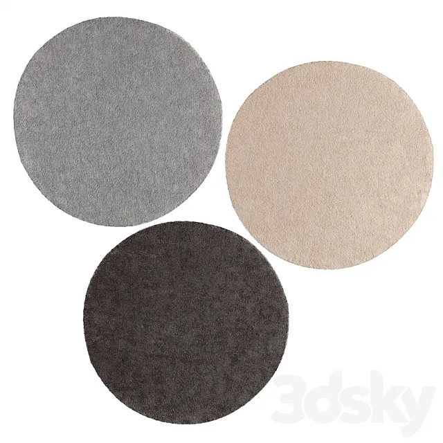 Carpet STOENSE IKEA round \ Rug STOENSE IKEA round 3DModel Carpet STOENSE IKEA round \ Rug STOENSE IKEA round 3DModel