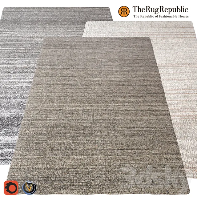 Carpet The Rug Republic (Tenes) 1600х2300 (3 colors) 3D Model Carpet The Rug Republic (Tenes) 1600х2300 (3 colors) 3D Model