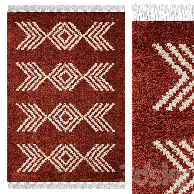 Carpet Think Rugs Boho 8886 Terra 3DModel Carpet Think Rugs Boho 8886 Terra 3DModel