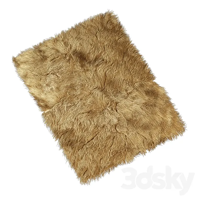 Carpet with long pile 3D Model Carpet with long pile 3D Model