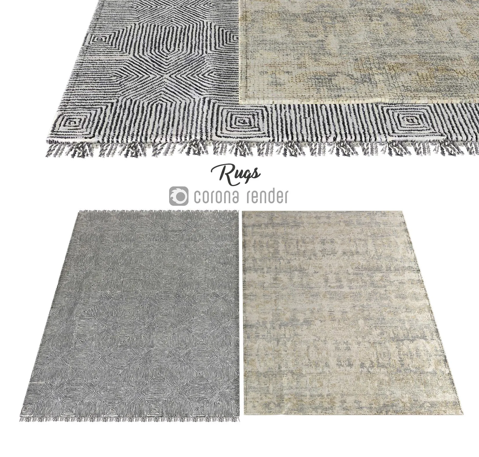 Carpets 01 with fringe 3D Model