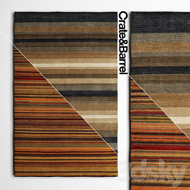 Carpets Crate and Barrel Juno Series 3D Model Carpets Crate and Barrel Juno Series 3D Model