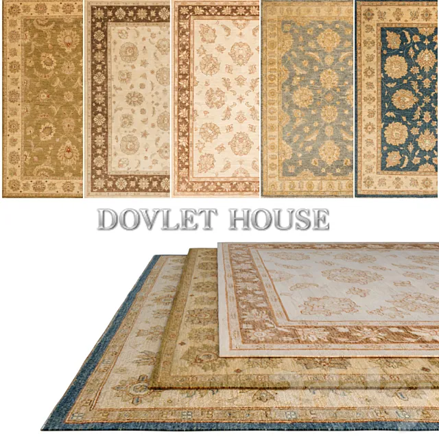Carpets DOVLET HOUSE 5 pieces (part 129) 3D Model Carpets DOVLET HOUSE 5 pieces (part 129) 3D Model