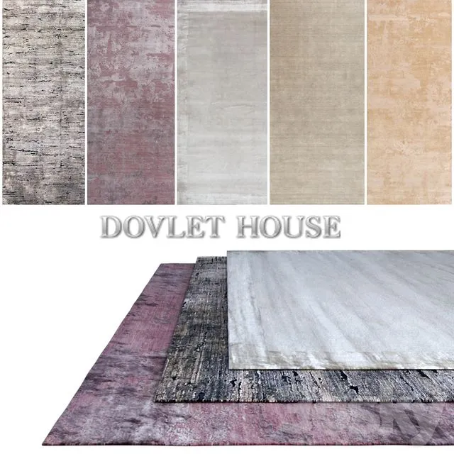 Carpets DOVLET HOUSE 5 pieces (part 148) 3D Model Carpets DOVLET HOUSE 5 pieces (part 148) 3D Model