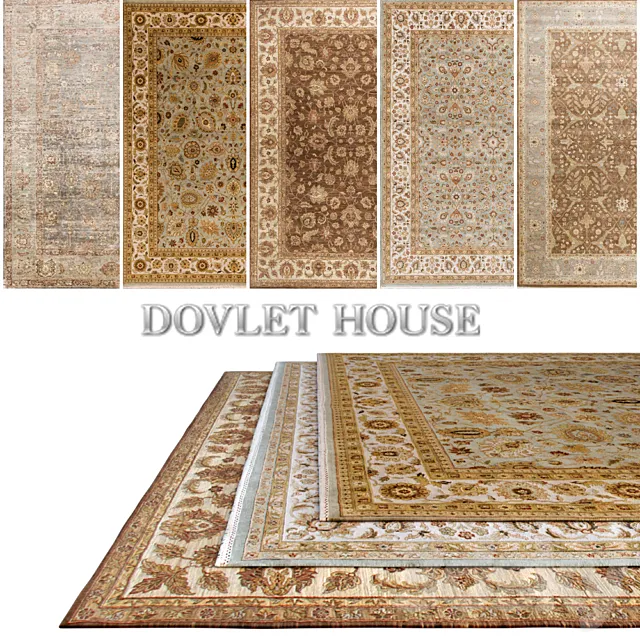 Carpets DOVLET HOUSE 5 pieces (part 150) 3D Model Carpets DOVLET HOUSE 5 pieces (part 150) 3D Model