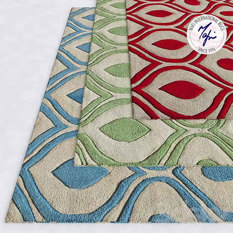Carpets from Mafi international rugs 3D Model Carpets from Mafi international rugs 3D Model