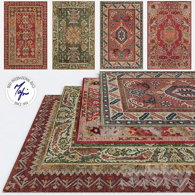 Carpets from Mafi international rugs 3D Model Carpets from Mafi international rugs 3D Model