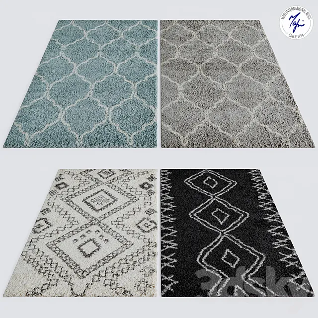 Carpets from Mafi international rugs 3D Model Carpets from Mafi international rugs 3D Model