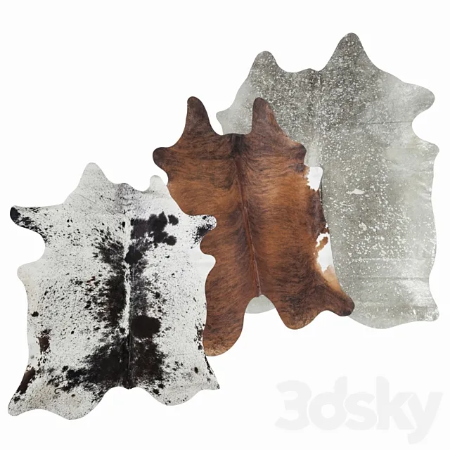 Carpets from the skin from Kare design 3D Model Carpets from the skin from Kare design 3D Model