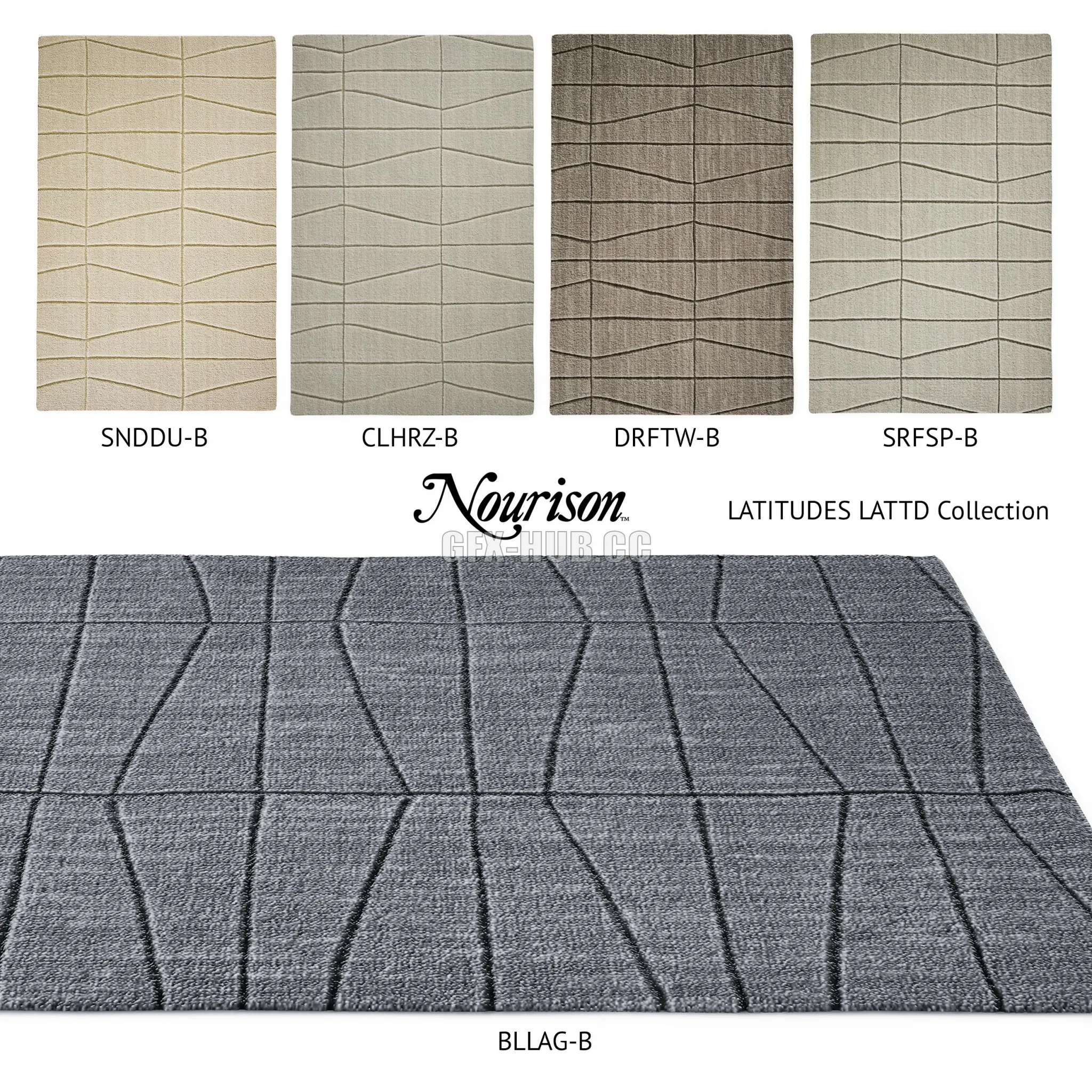 Carpets Nourison LATITUDES LATTD Collection 3D Model