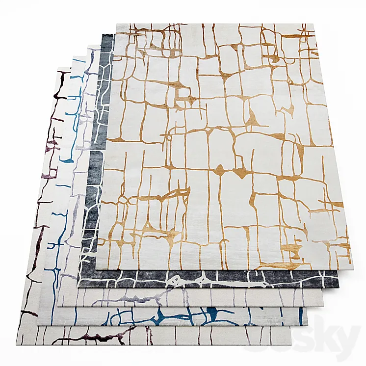 Carpets set 02 (Colombo) 3D Model Free Download