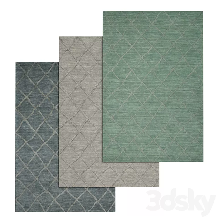 Carpets Set 1113 3D Model Carpets Set 1113 3D Model