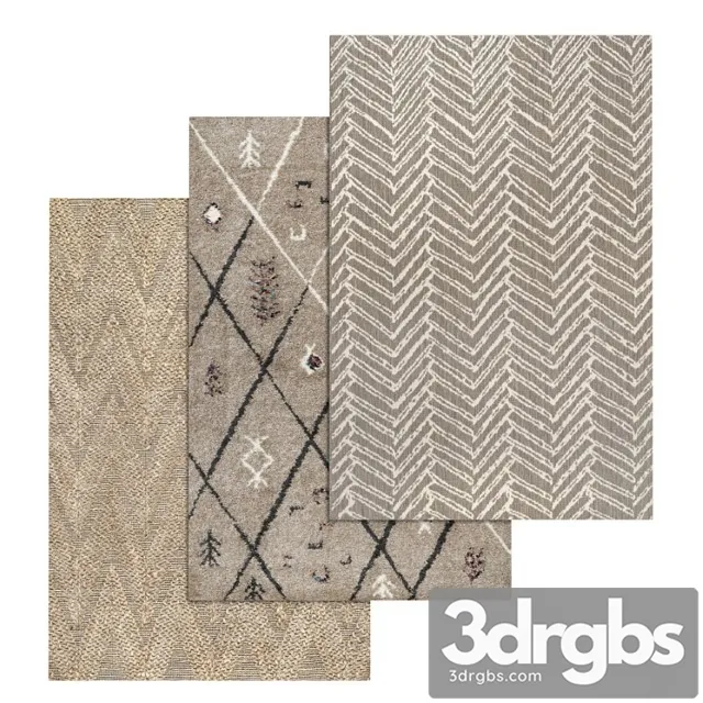 Carpets Set 1407 2 3D Model Download Carpets Set 1407 2 3D Model Download