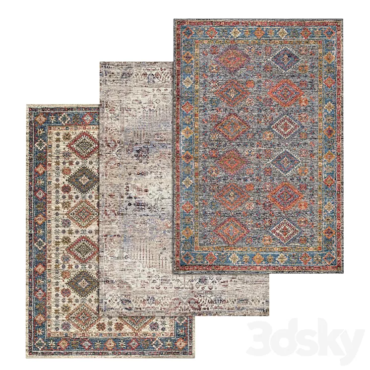 Carpets Set 1441 3D Model Carpets Set 1441 3D Model
