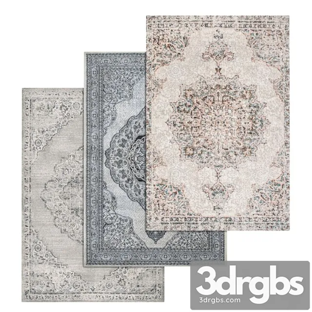 Carpets set 1452 3D Model Download Carpets set 1452 3D Model Download