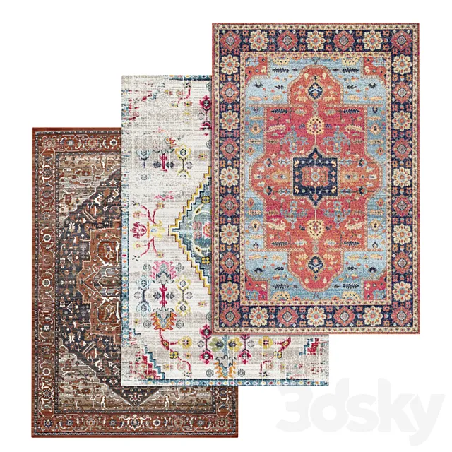 Carpets Set 1622 3D Model Carpets Set 1622 3D Model
