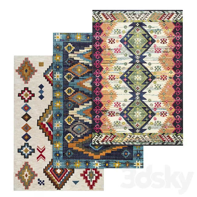 Carpets Set 1628 3D Model Carpets Set 1628 3D Model