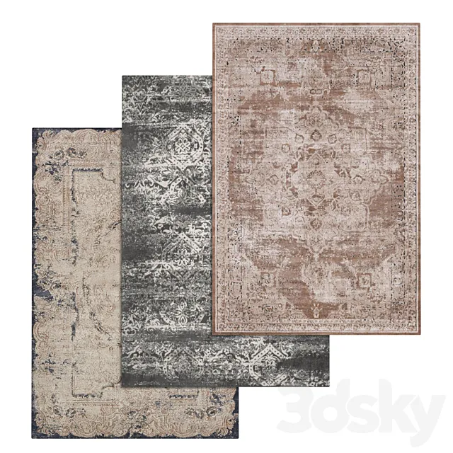 Carpets Set 1763 3D Model Carpets Set 1763 3D Model
