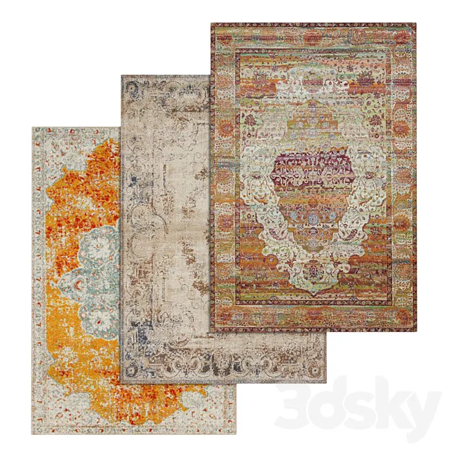Carpets Set 1805 3D Model Carpets Set 1805 3D Model