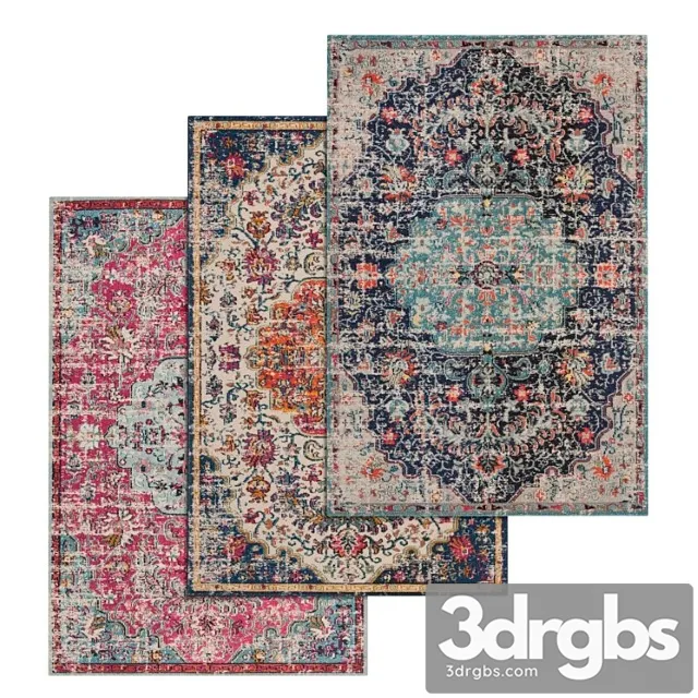 Carpets set 186 3D Model Download Carpets set 186 3D Model Download